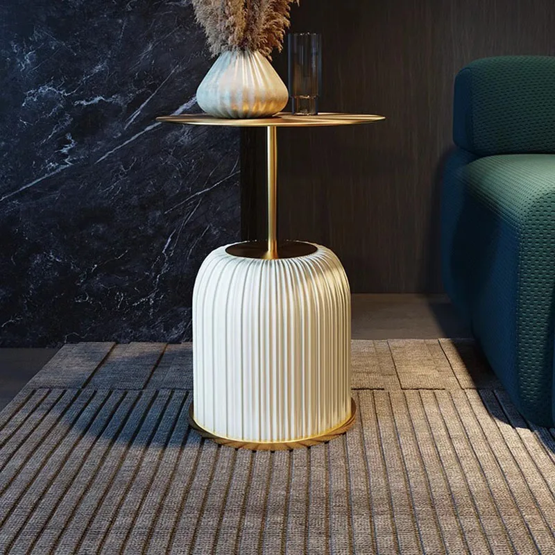 

Metal Coffee Table Minimalist Unique Space Saving Dining Living Room Round Modern Nordic Tea Table Beautiful Mesa Home Furniture