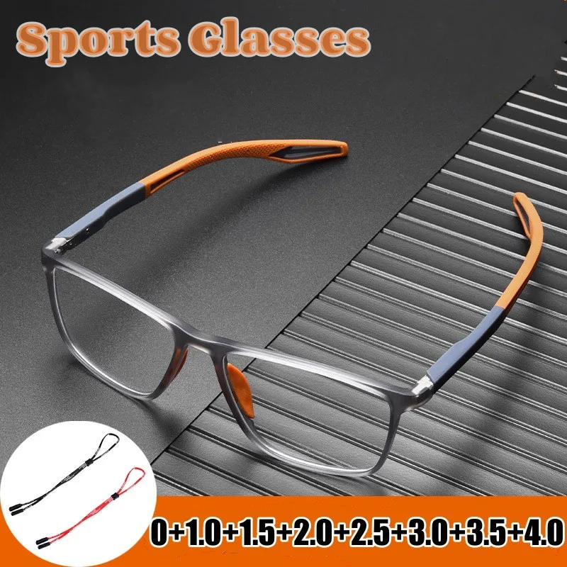 

Anti-blue Light Sport TR90 Reading Glasses Women Men Ultralight Prescription Farsight Eyeglasses Diopter +1.0 +1.5 +2.0 To +4.0