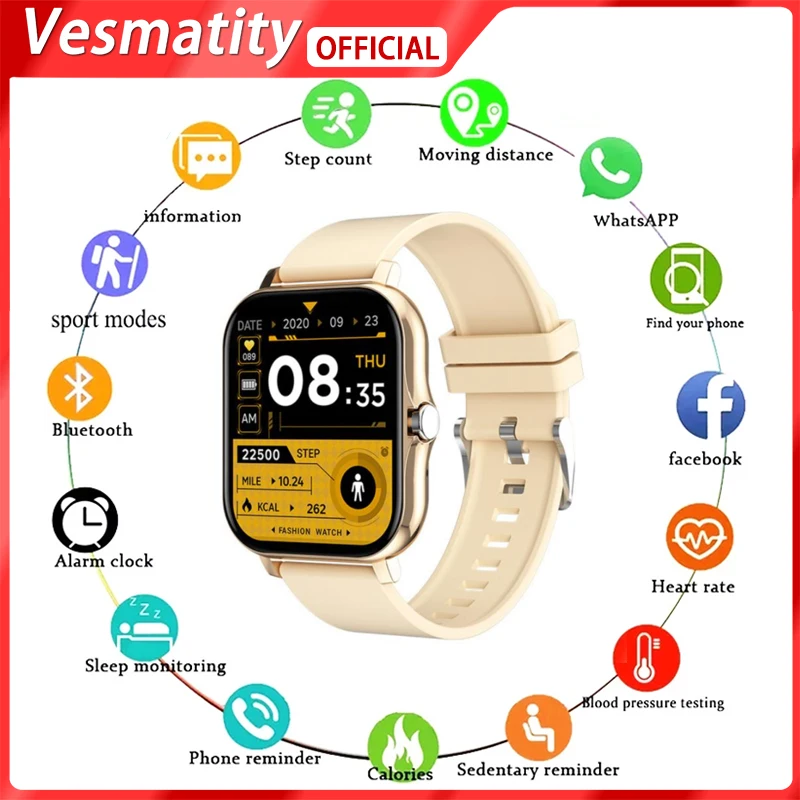 

Женские Смарт-часы с пульсометром для Apple Xiaomi Huawei CT2 умные часы с сенсорным экраном для мужчин Смарт-часы для фитнеса