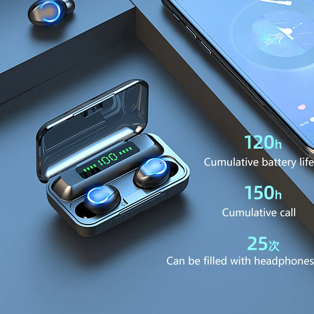 Беспроводные стереонаушники F9-9 TWS 5 0 Bluetooth-наушники-вкладыши гарнитура для