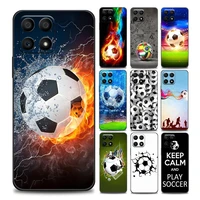 fire football soccer ball phone case for honor 8x 9s 9a 9c 9x lite play 9a 50 10 20 30 pro 30i 20s6 15 soft silicone