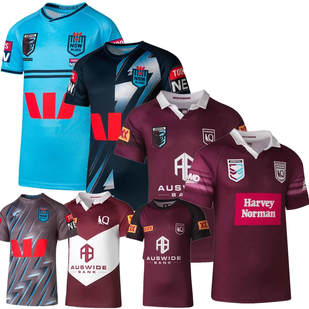 

Harvey Norman QLD Maroons 2023 2024 rugby jersey Australia QUEENSLAND STATE OF ORIGIN NSW BLUES home Training rugby shirt