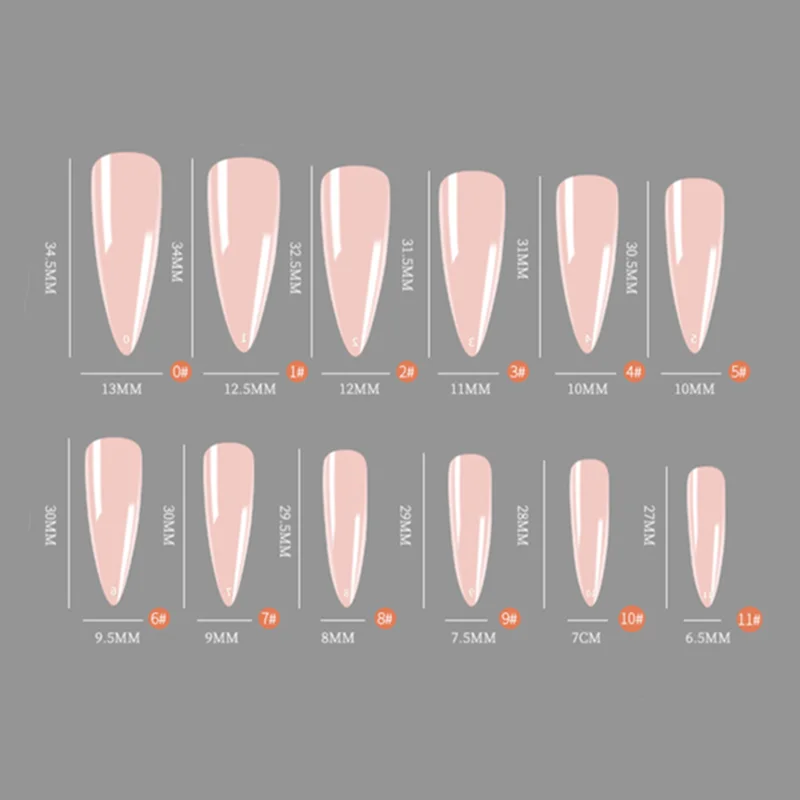 240 шт./коробка искусственные накладные ногти для наращивания ногтей