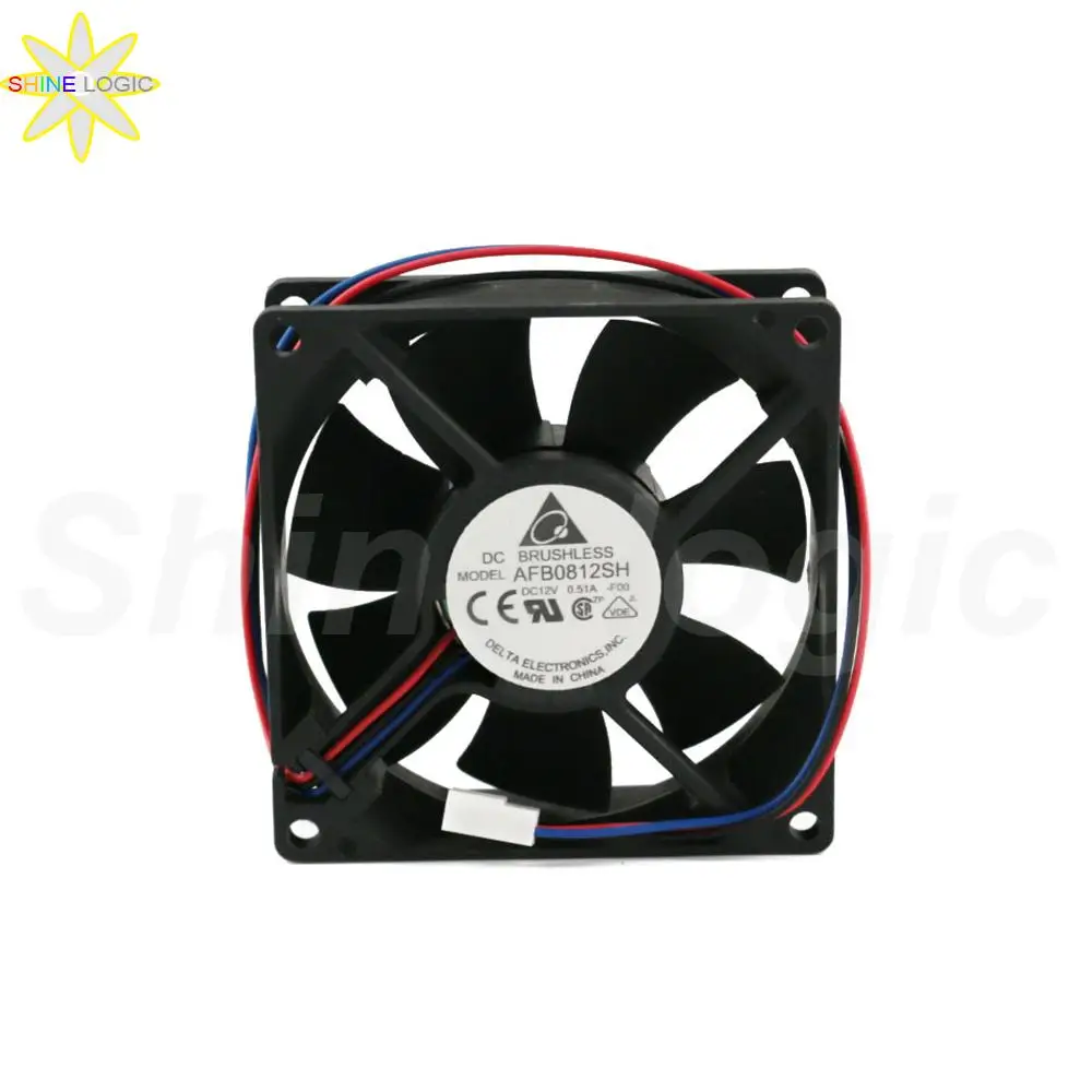 

1Pcs Brand New For DELTA AFB0812SH 12V DC 0.51A 80*80*25MM 8025 3Pin Server Cooling Fan Ups Electric Cabinet Cooling Fan