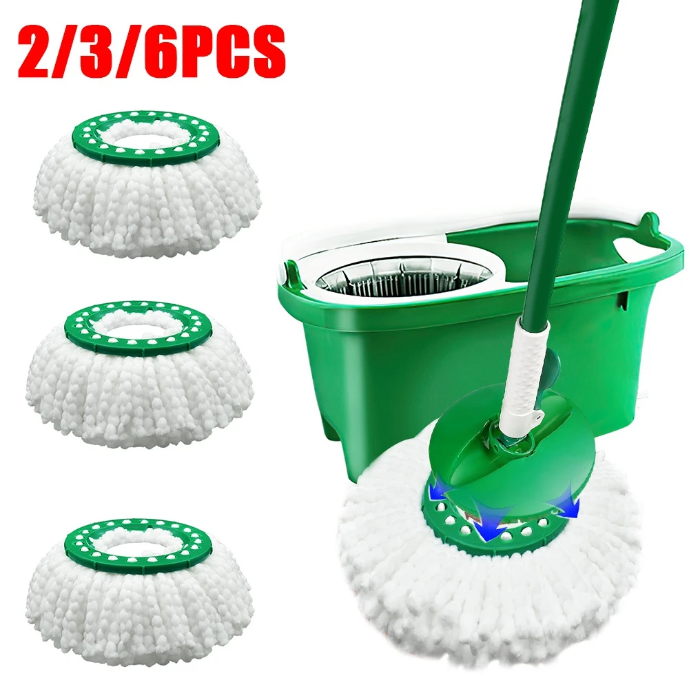 2/3/6 шт. сменные головки для швабры из микрофибры