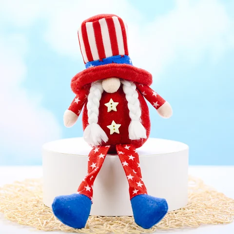 Предметы мебели для куклы, украшение для спальни, американский патриотический Рождественский орнамент ручной работы для дочери 4 июля