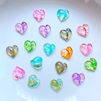 100pcs new cute 8mm mini shiny heart series resin flatback cabochon scrapbook kawaii embellishments accessories