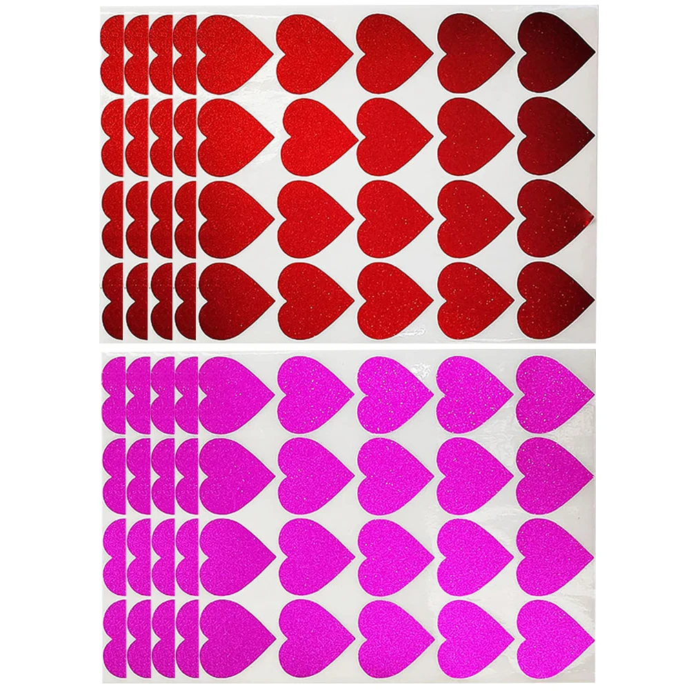 

10 Sheets Valentine's Day Gift Stickers Decorative Heart Stickers Sealing Stickers for Envelopes