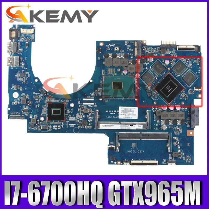 

DAG37AMB8D0 для HP OMEN 17-W 17-AB 17T-AB планшетофон материнская плата 862259-601/001W/TPN-Q174 GTX965M 4 ГБ 100% полностью протестирована