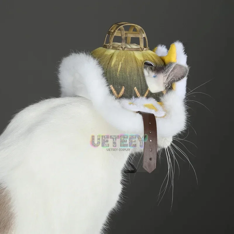 Фото UETEEY Cos Athos Monster Hunter Hat Wilds MHWilds Olivia Palico Косплей Cat Hat MHW Elite Long-haired Palico для домашних животных Кошки №3