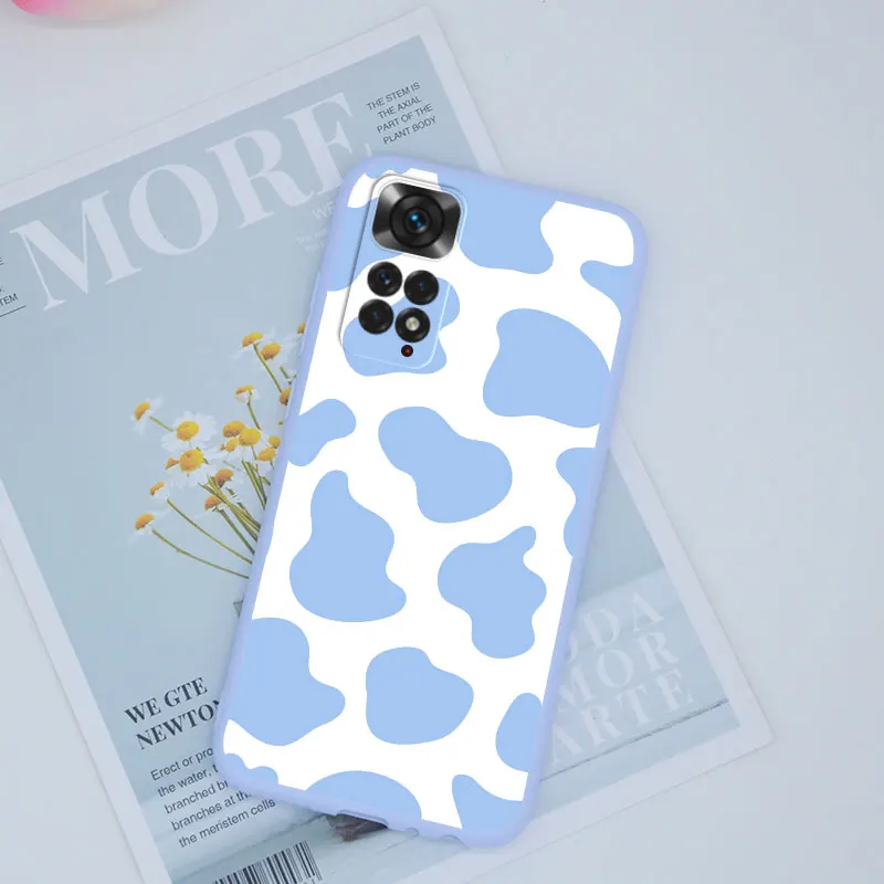 Чехол с леопардовым принтом зебры для Xiaomi Redmi Note 11 S силиконовый чехол коровьим на