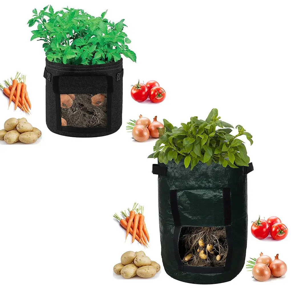 

DIY Potato Grow Planter Cloth Planting Container Bag Vegetable gardening jardineria Thicken Garden Pot Planting Grow Bag