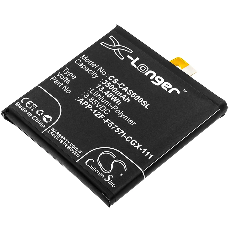

CS Mobile SmartPhone Battery for CAT S60 CATERPILLAR S60 Fits APP-12F-F5757I-CGX-111 3500mAh/13.48Wh Li-Polymer 3.85V