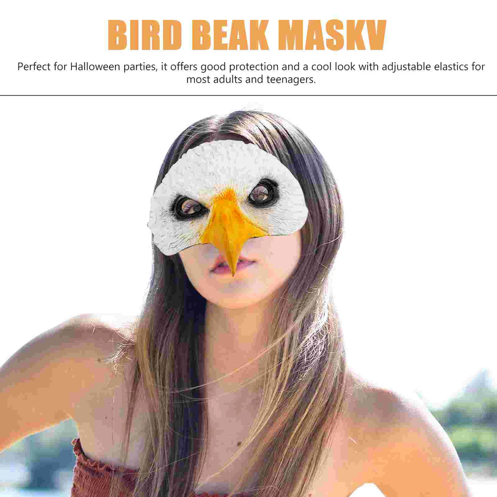 Хэллоуин косплей реквизит маска орла половина лица одежда маскарад птица