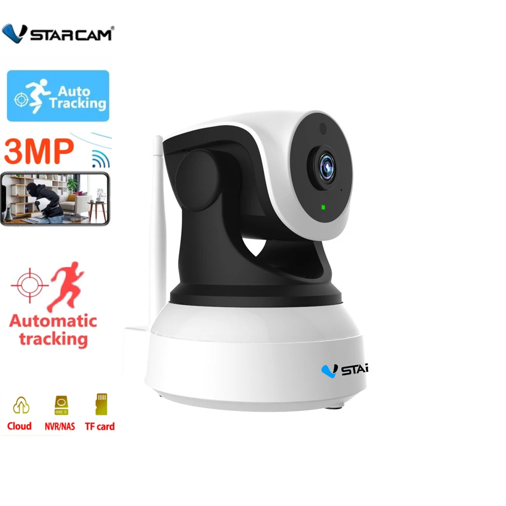 

2022 Vstarcam 3MP IP Camera C24S AI Humanoid Recognition Auto Tracking Wifi Camera IR CCTV Video Security Camera Remote IR View