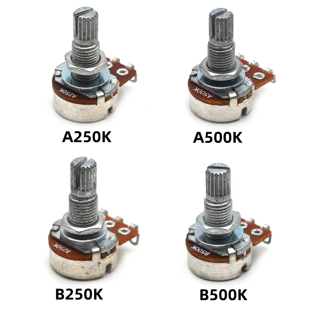Детали/комплекты для гитары Φ 18 мм вал горшка 250K или 500K Ohms A250K пластиковый