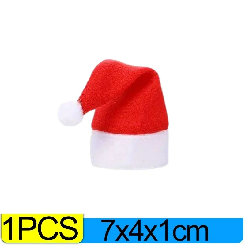 Мини-шапка Санта Клауса, красный, бархат