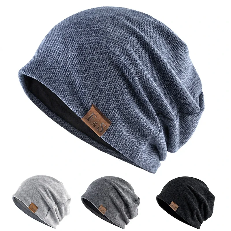 

Fashion New Autumn Spring Beanies Hat For Men Women Casual Soft Outdoor Warm Knitted Skullcaps Unisex Hip Hop Baggy Hat Bonnet
