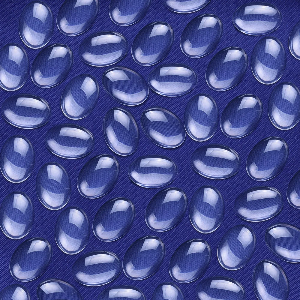 10*14 мм овальный плоский задний прозрачный стеклянный кабошон высокое качество