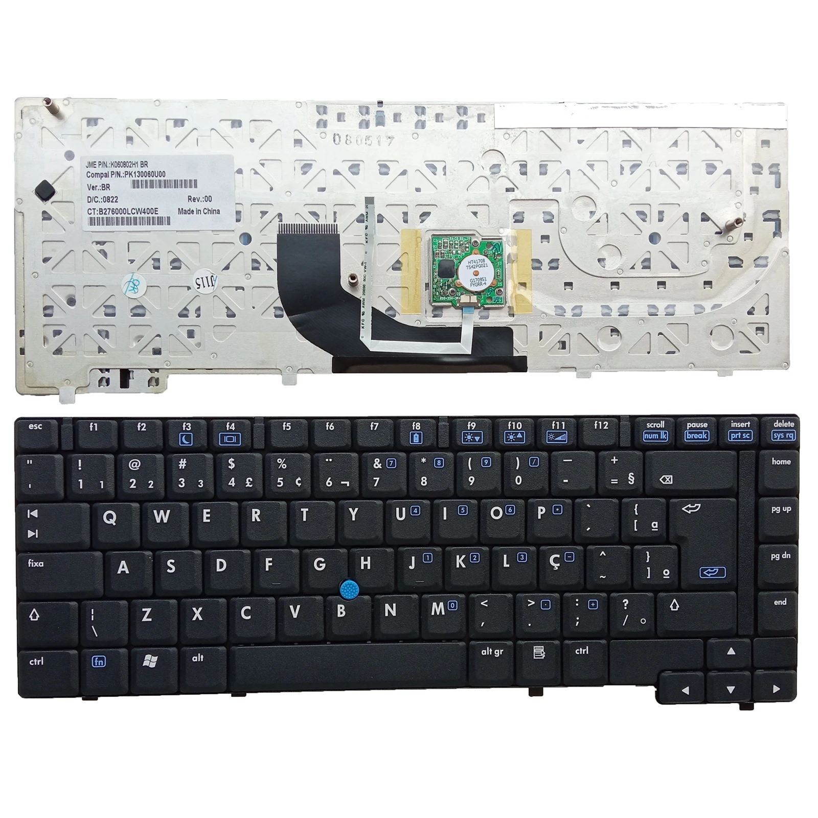 Shen Zhen горячая Распродажа Новая клавиатура для ноутбука HP NC6400 BR, клавиатура для ноутбука K/B PK130060K00 399946-161