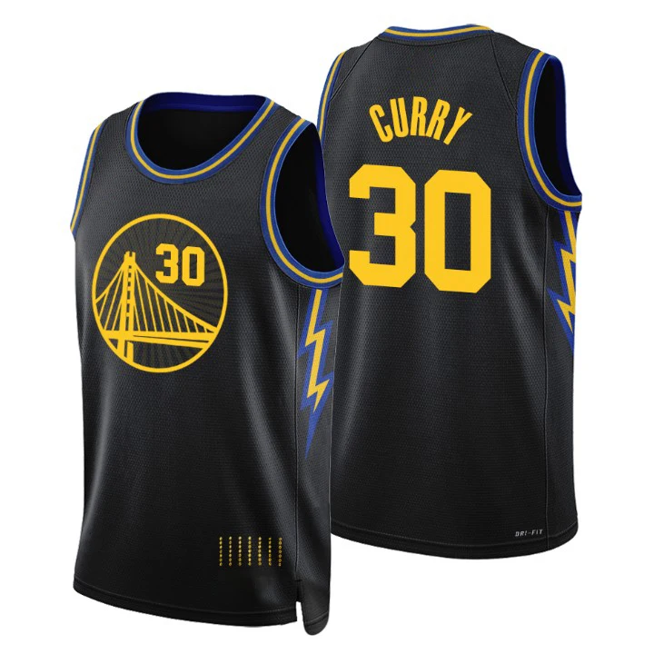 Men American Basketball Jersey Clothes Golden State Warriors Stephen Curry #30 European Size Ball Pants T Shirts Shorts