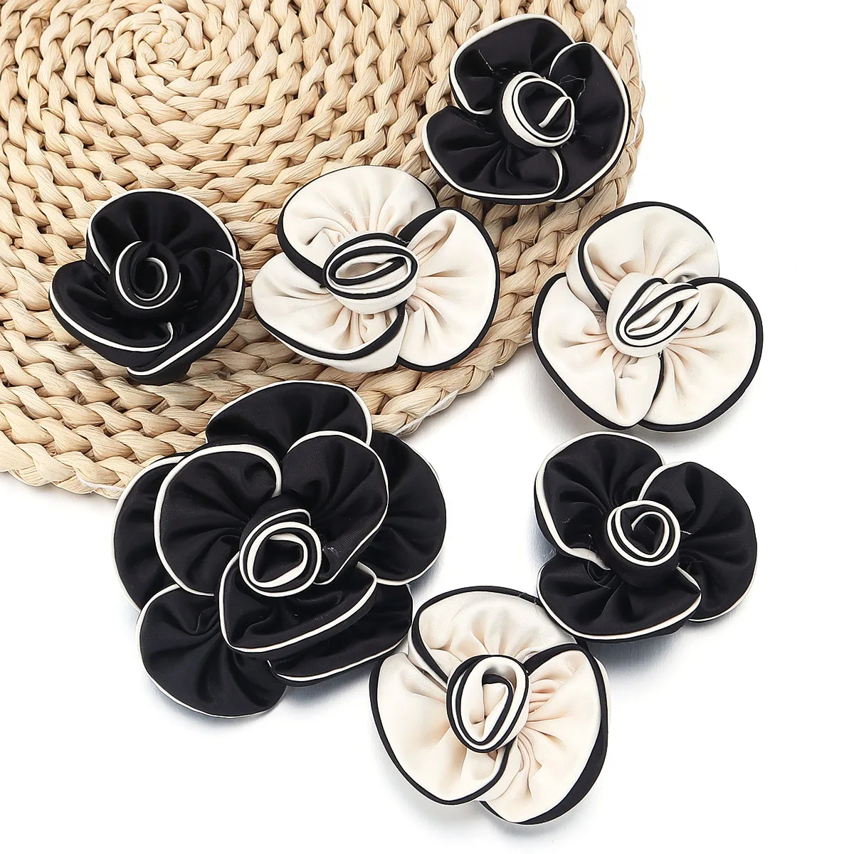 4/6 см ткань с цветком камелии клейкая одежда аксессуары искусственный цветок