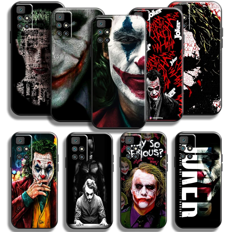 

Clown The Joker Phone Case For Xiaomi Redmi 10 6.5 Inch Funda Back Soft Black Liquid Silicon Carcasa