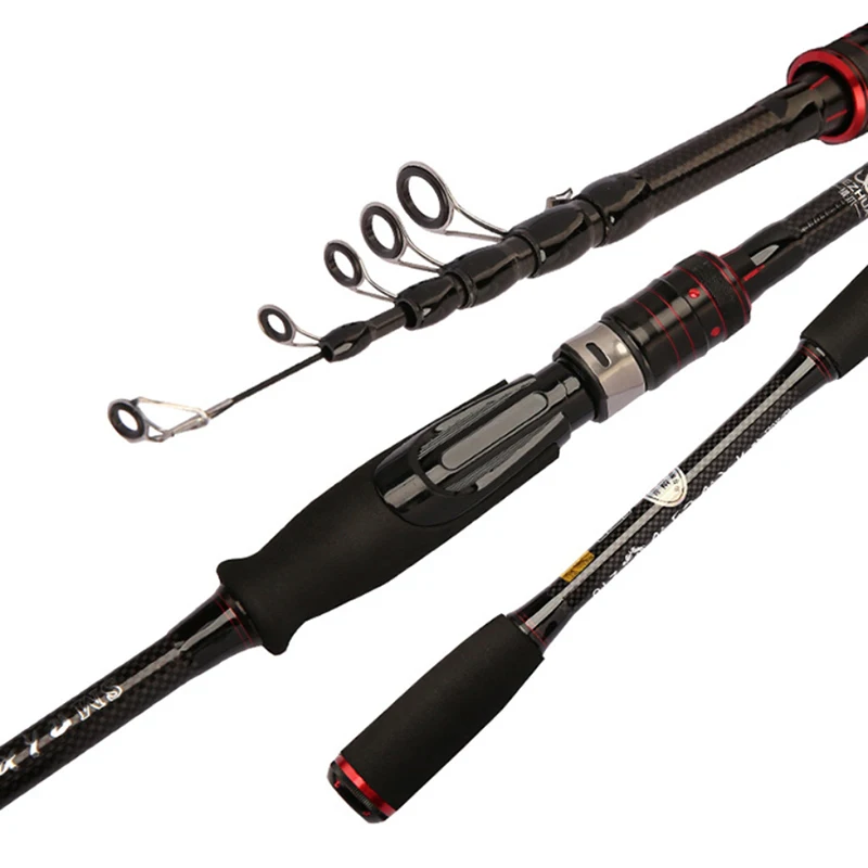 

1.8m 2.1m 2.4m 2.7m M Power Spinning Fishing Rod Telescopic Casting Rod Carp Rod Lure Bass Fishing Pole for Freshwater Fishing