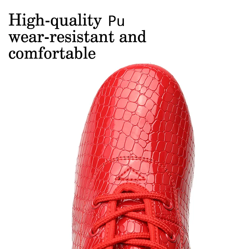 DKZSYIM NEW Women Latin Short Boots Ballroom Jazz Modern Dance Shoes Lace Up Dancing Boots Red Black Sports Dancing Sneakers