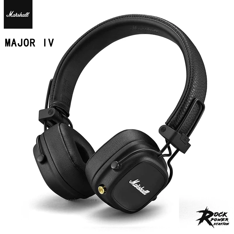 Marshall-auriculares inalámbricos modelo MAJOR IV, audífonos originales con Bluetooth, Subwoofer, montados en la cabeza, plegables, deportivos, para videojuegos, con micrófono