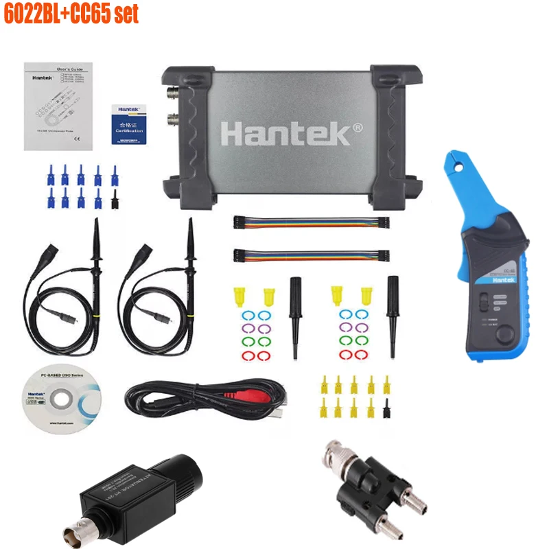 Цифровой осциллограф Hantek 6022BE/6022BL USB Виртуальный логический анализатор 2 канала 48
