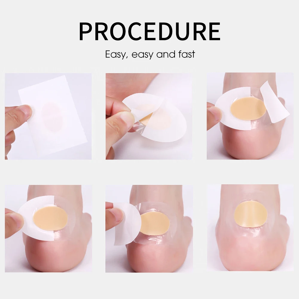 30pcs Gel Heel Protector Foot Patches Adhesive Blister Pads Heel Liner Shoes Stickers Pain Relief Plaster Foot Care Cushion Grip
