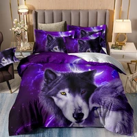 wong bedding purple wolves bedding set duvet quilt cover single double twin queen king quilt cover