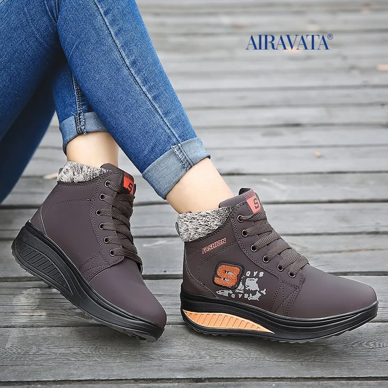 Fashion Women Winter Sneakers Comfortable Soft Walking Shoes Plus Velvet Outdoor Warm Shake Shoes Thick Wear-resistant