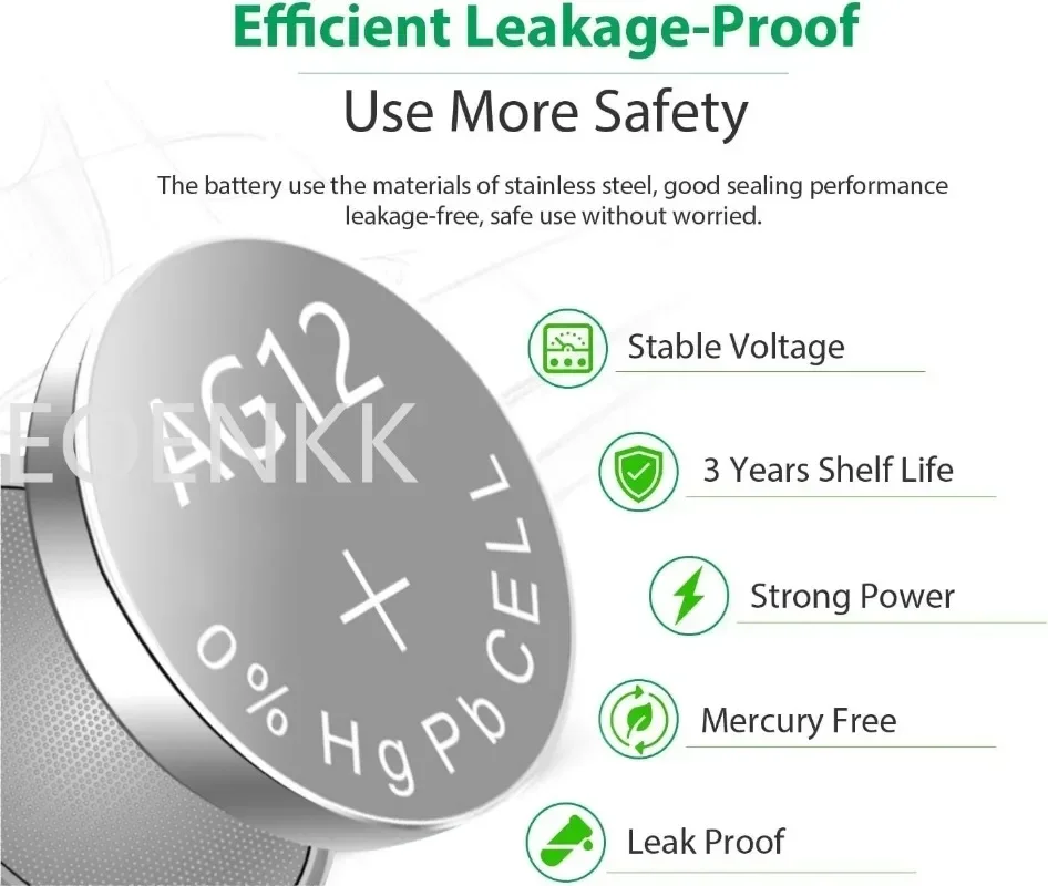 Кнопочные батарейки LR43 AG12