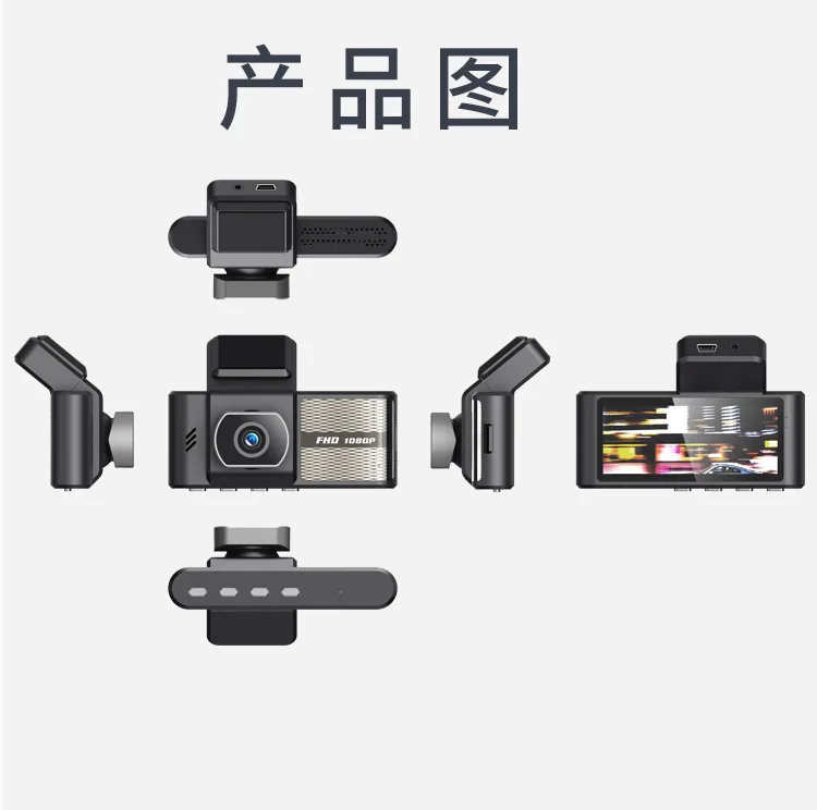 4K Видео Автомобильный Видеорегистратор 3.16&quot IPS 1080P WIFI Smart DVR Dual Lens APP Night Vision Dashcam 2