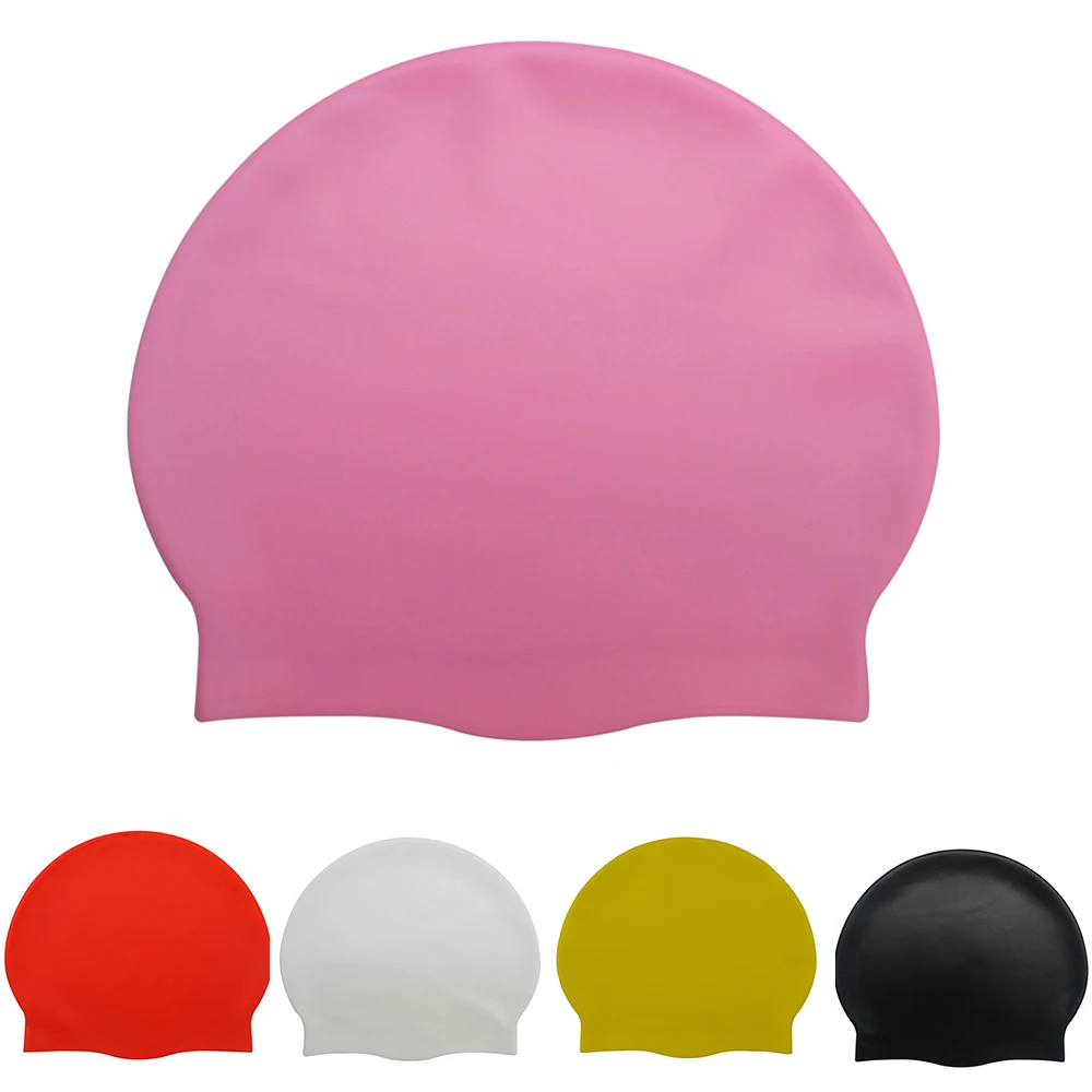 

Waterproof Swim Cap for Children Flexible Silicone Swimming Hat for Long Hair for Children B2Cshop