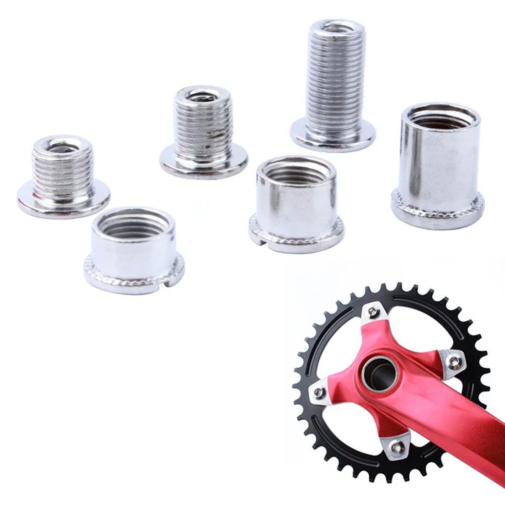 

5 Pairs Bicycle Chainring Bolts Crankset Bolts Crank Bolt Crank Fixed Screws Nuts For Chainwheel Bike Accessories