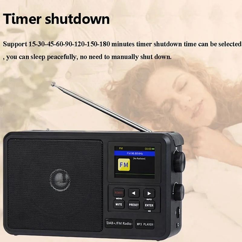 Портативное сетевое радио DAB +/FM-радио беспроводной Bluetooth-динамик с поддержкой