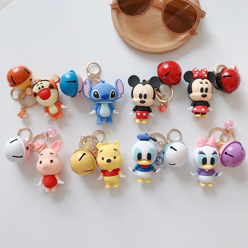 

Cute Disney Cartoon Mickey Keychain Stitch Doll Pendant Key Ring Fashion Toy Accessories Kids Gifts Jewelry For Woman