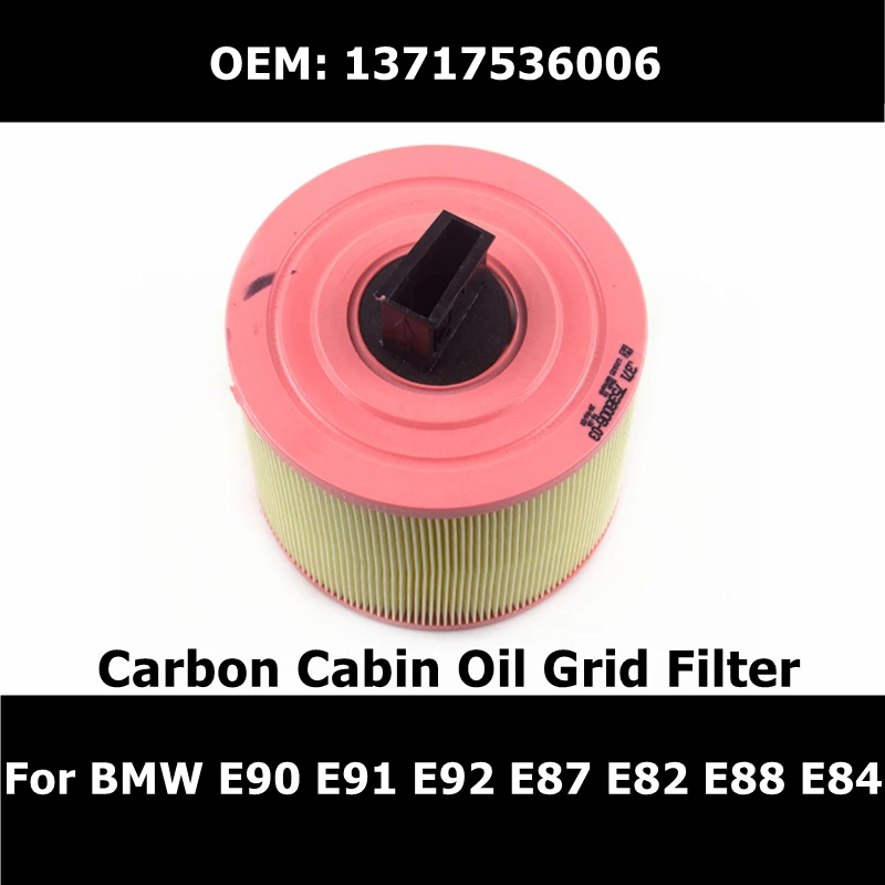 

13717536006 Car Accessories Activated Carbon Cabin Filter Oil Grid Filter For BMW 3' E90 E91 E92 1' E87 E82 E88 X1 E84