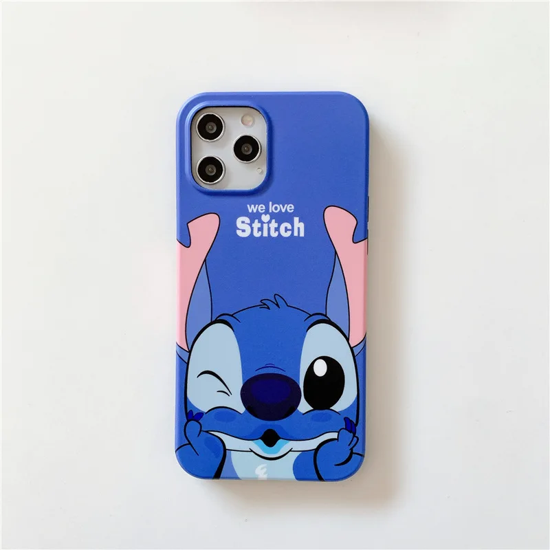 

Cartoon Donald Mickey Minnie Stitch Disney Phone Case for iPhone 6s 7 8 11 12 13 14 XR ProMax Anti-Fall Colorful Full Back Cover