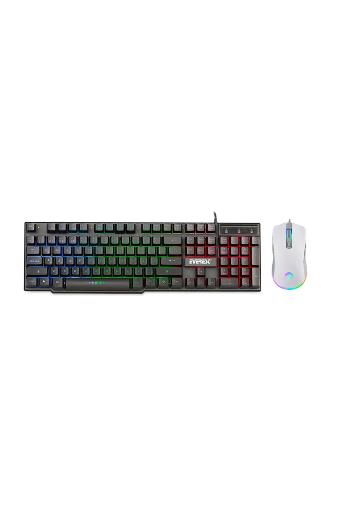 

Комплект клавиатуры и мыши Everest Rampge X-lumos Gokkusagi ayginlatочень Rgb 6400 точек/дюйм