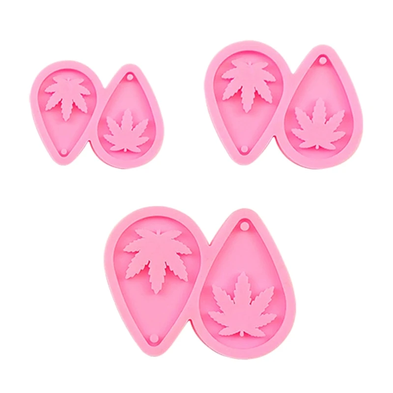 

Exquisite Epoxy Resin Casting Mould for Jewelry Earrings Necklace Making Pendant DIY Silicone Drop Shaped Leaves Mold