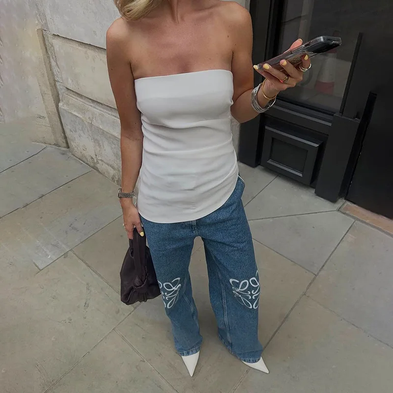 Женский белый бюстгальтер топ платье для выпускного вечера сексуальный летний