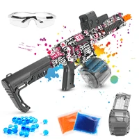 gel ball blaster m416 automatic splatter ball blasters with 10000 water beads for outdoor activities game