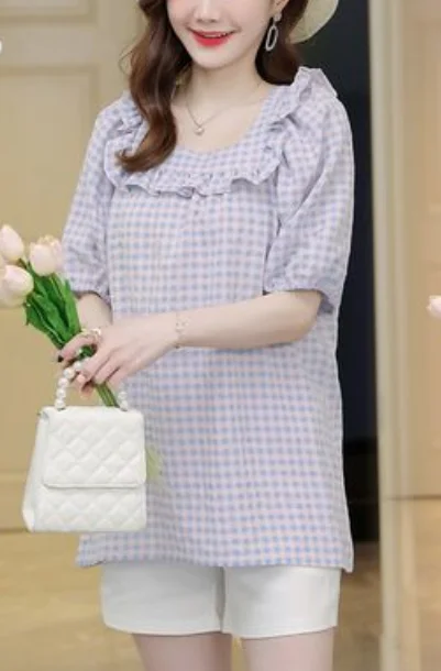 

2022 Summer new style short high-grade dress fake two skirts fashionable skirt sleeve mother feeling small person