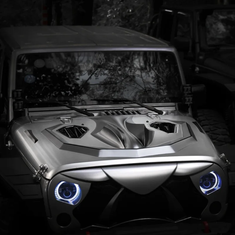 Фото Высококачественный капот в стиле COBRA для Wrangler JK 2007+ (OEM), аксессуары для внешнего тюнинга автомобиля №3