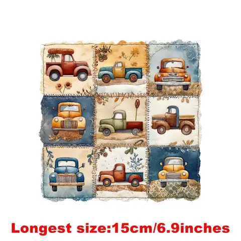 Детские патчи с мультяшным цветочным дизайном 15см