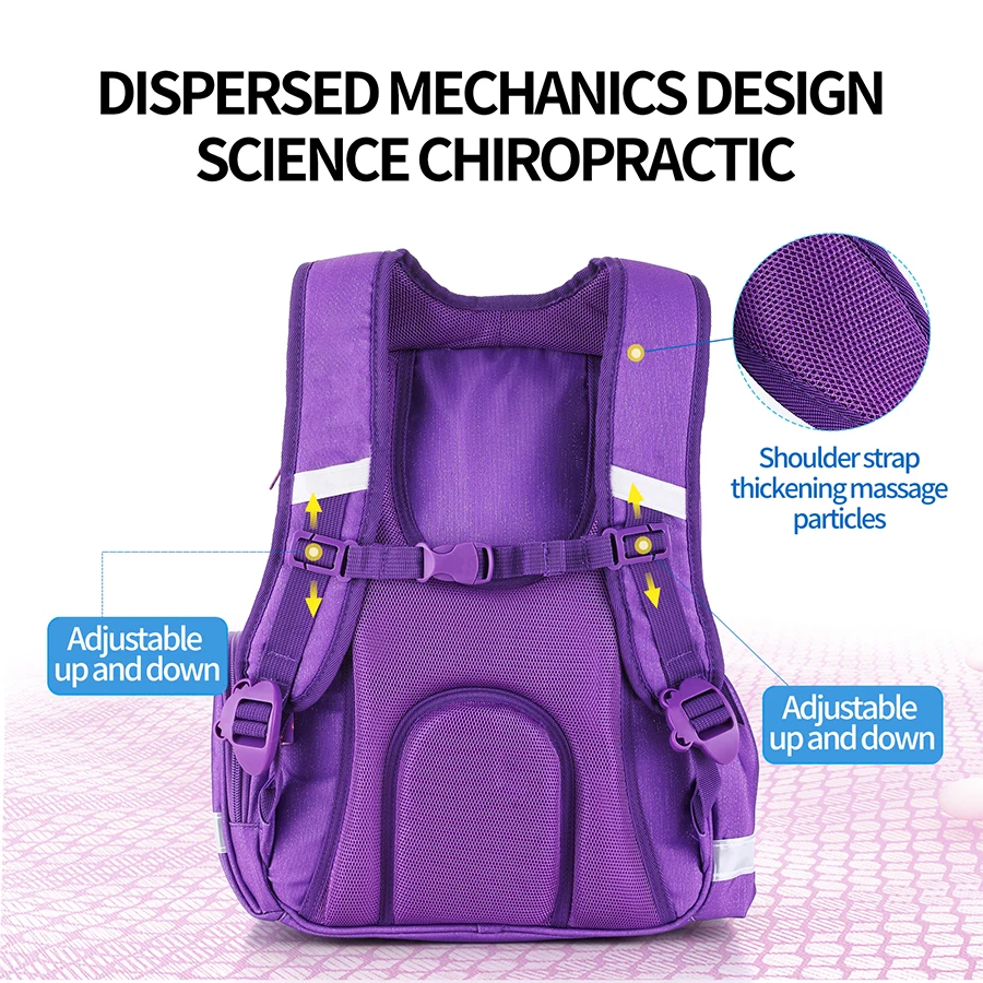 Kids Brand Beautiful Faerie Pattern School Bags for Girls Waterproof Backpack Primary Children 3D Orthopedic Schoolbag mochilas